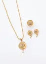 Everyday Elegance Circle Spiral Pendant Set