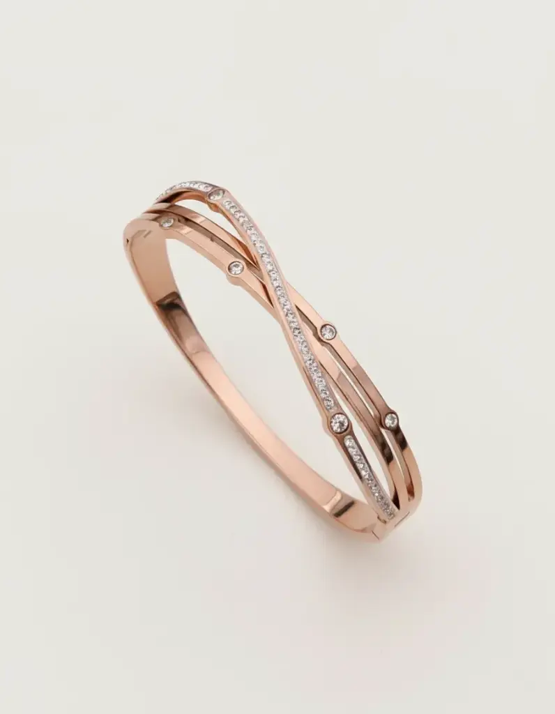 Rose Gold Double Band Kada