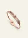 Rose Gold Engraved Bar Kada