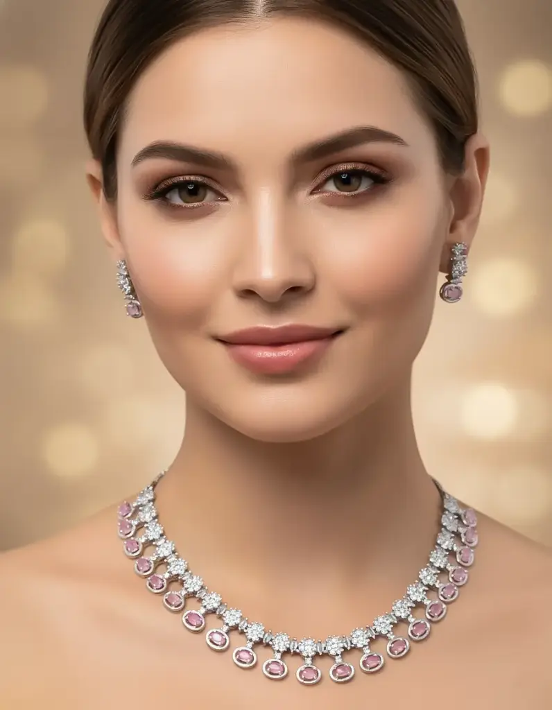 The Elite Cascade Necklace Set