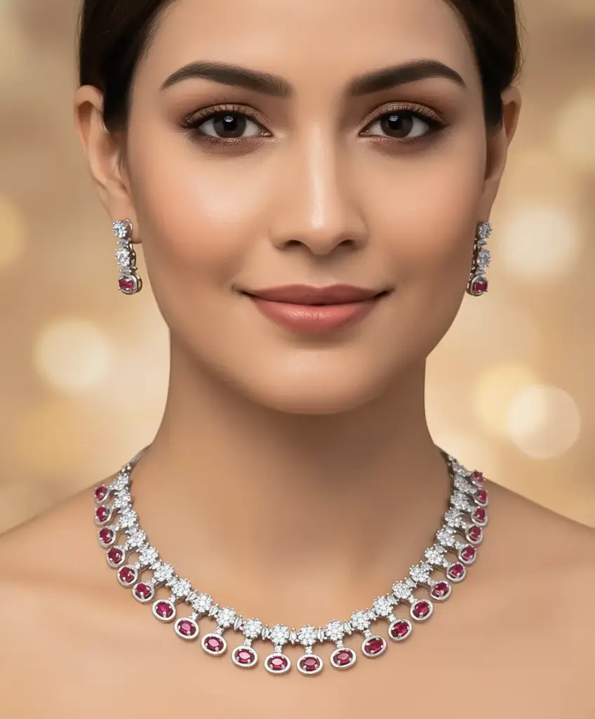 The Elite Cascade Necklace Set