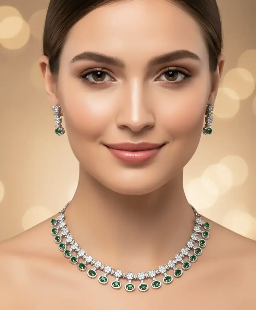 The Elite Cascade Necklace Set