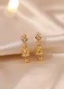 Zyora Hearted Jhumki Earrings