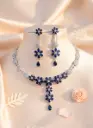 Zyora Blossom Drop Necklace & Earring Set