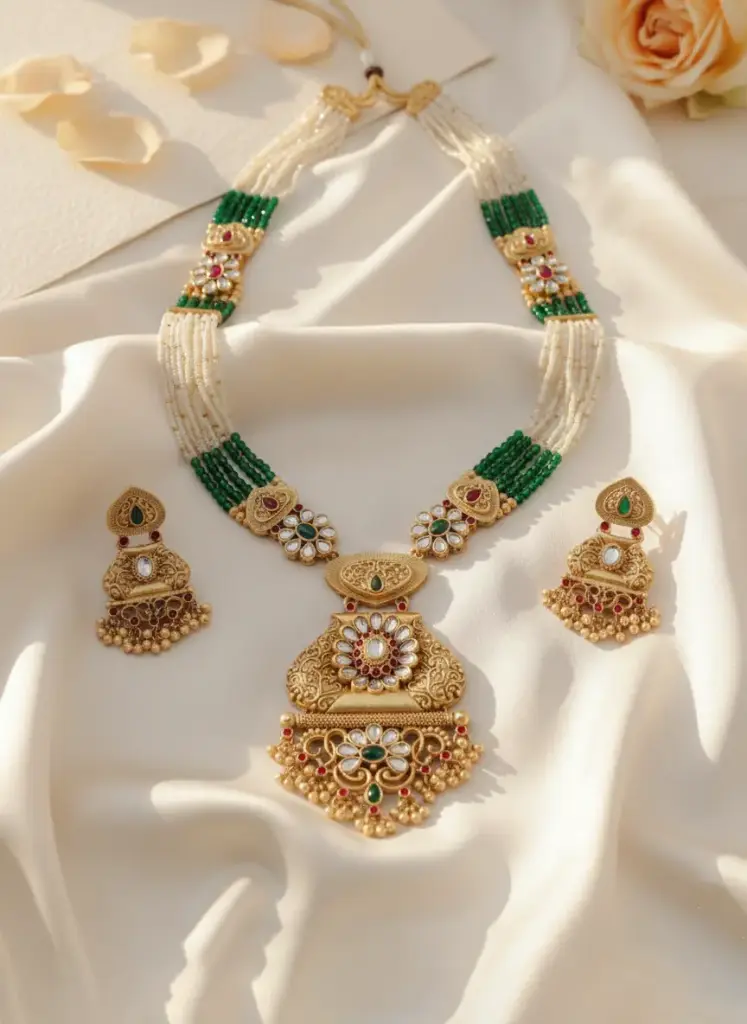Zyora Kundan Motif Heritage Necklace Set
