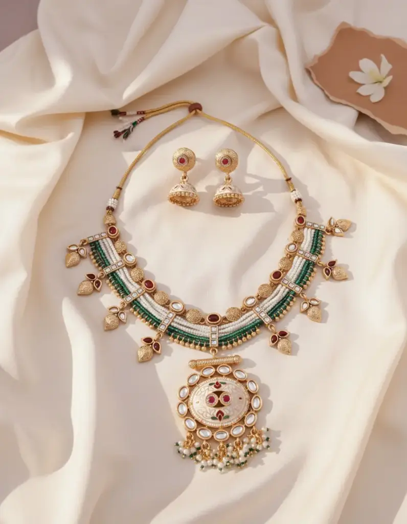 Zyora Premium Sorasky Kundan Designer Set