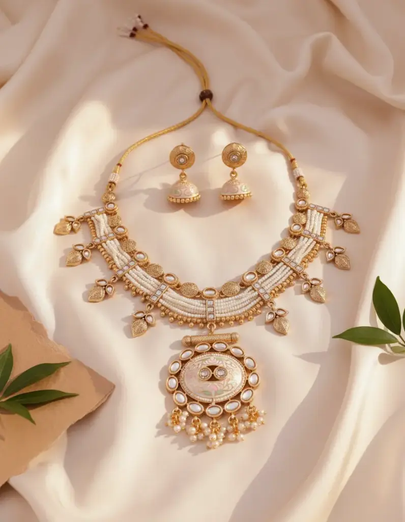 Zyora Premium Sorasky Kundan Designer Set