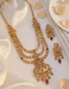 Zyora Traditional Three-Tier Heritage Necklace Set