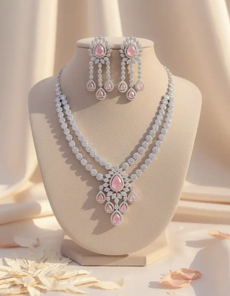 Zyora Double Layer Pear Drop Set