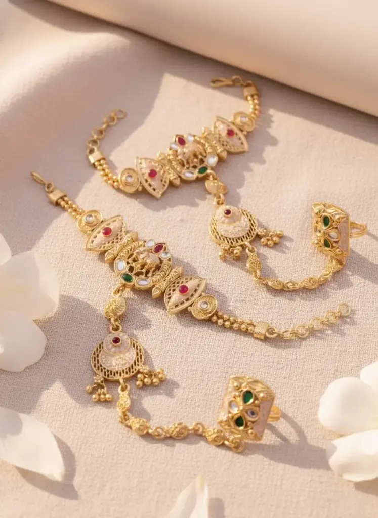 Zyora Meenakari Floral Hath Phool