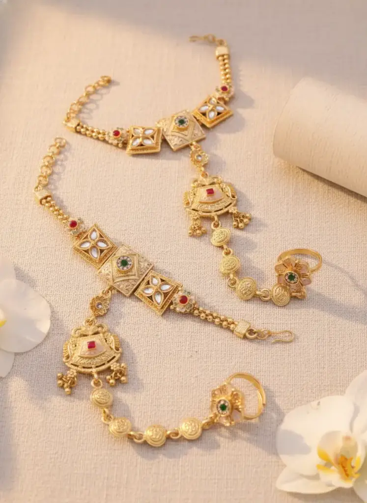 Zyora Meena Square Hath Phool