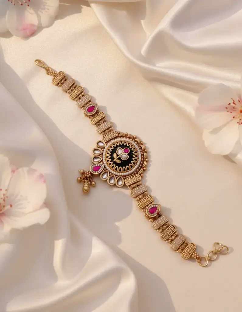 Zyora Heritage Enamel Center Bracelet