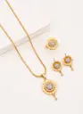 Everyday Elegance Round Sun Design Pendant Set